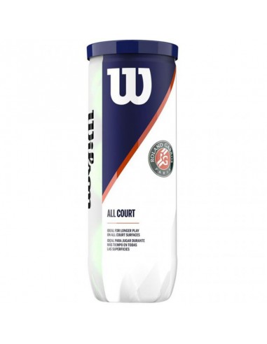 Wilson Roland Garros All Court WRT126400 Μπαλάκια Τένις για Τουρνουά 3τμχ