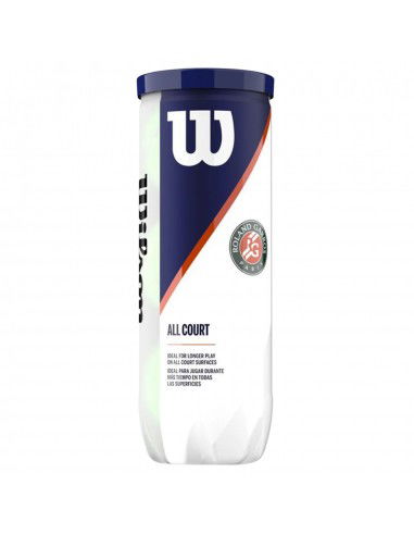 Wilson Roland Garros All Court WRT126400 Μπαλάκια Τένις για Τουρνουά 3τμχ