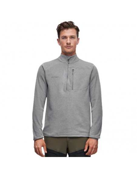 Alpinus Ανδρική Φούτερ Ζακέτα Γκρι MK18894