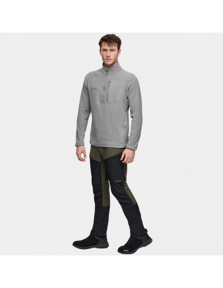 Alpinus Ανδρική Φούτερ Ζακέτα Γκρι MK18894