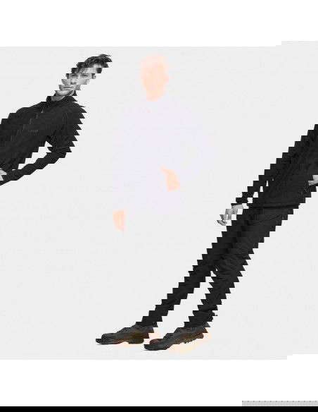 Alpinus Ανδρική Φούτερ Ζακέτα Μαύρη MK18884