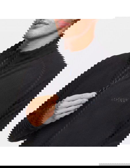 Alpinus Ανδρική Φούτερ Ζακέτα Μαύρη MK18884