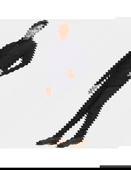 Alpinus Ανδρική Φούτερ Ζακέτα Μαύρη MK18884