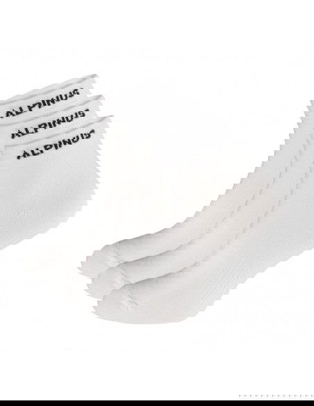 Alpinus Puyo FL43761 Αθλητικές Κάλτσες Λευκές 3 Ζεύγη