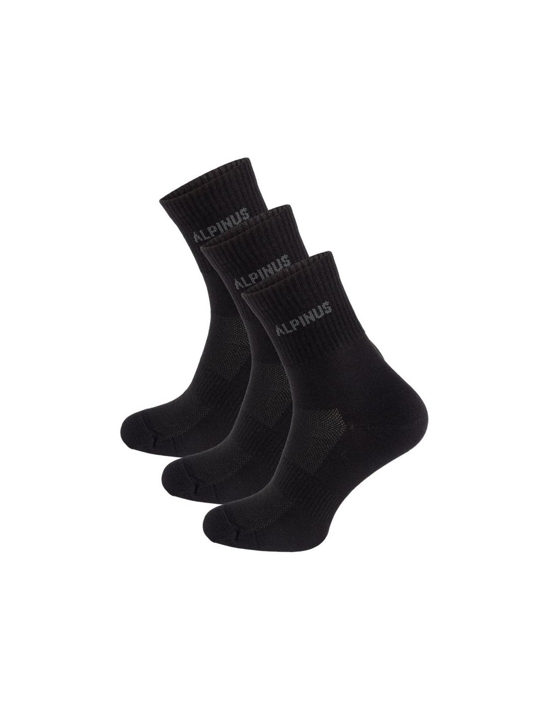Alpinus Alpinus FI11081 Αθλητικές Κάλτσες Μαύρες 3 Ζεύγη