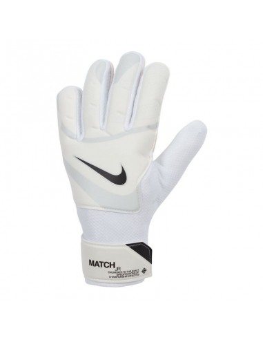 Nike Match FJ4864-100 Γάντια Τερματοφύλακα Παιδικά Λευκά