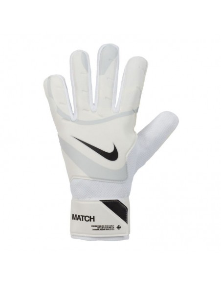 Nike Match FJ4862-100 Γάντια Τερματοφύλακα Ενηλίκων Λευκά