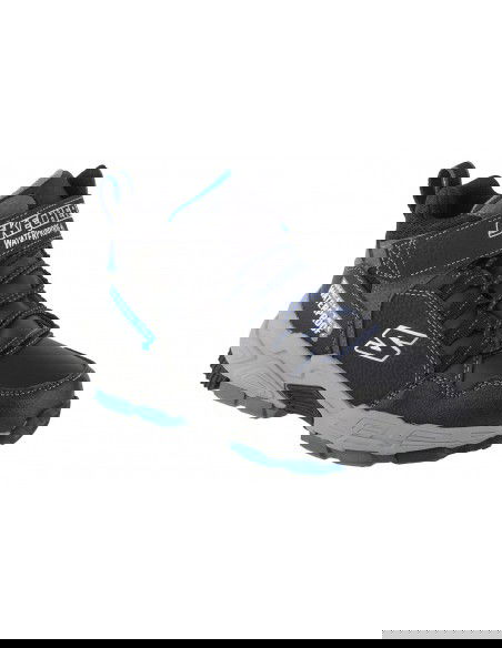 Skechers Παιδικά Μποτάκια Μαύρα 406418L/BKRY