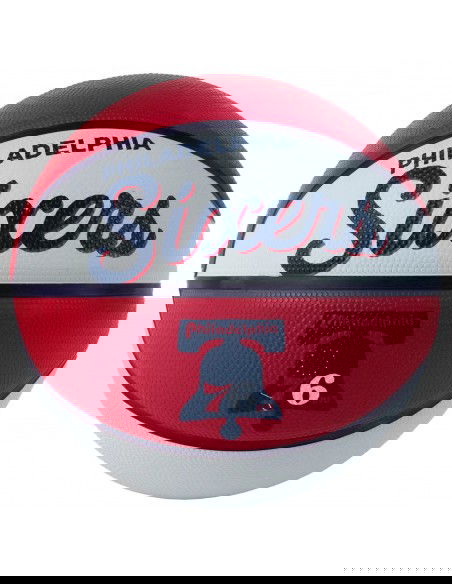 Wilson Team Retro Philadelphia 76ers Mini Μπάλα Μπάσκετ Indoor / Outdoor WTB3200XBPHI