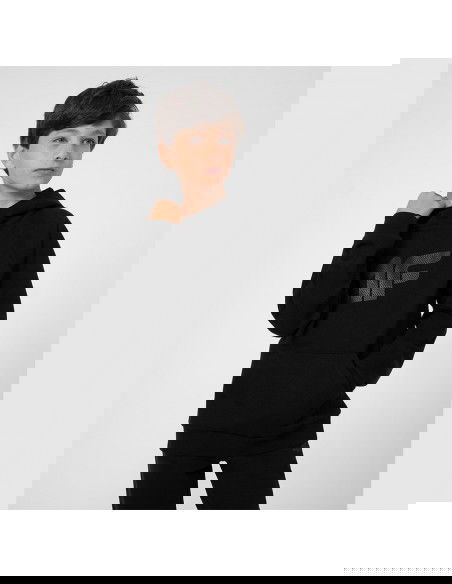 4F Παιδικό Φούτερ με Κουκούλα και Τσέπες Μαύρο 4FJSS23TSWSM220-20S