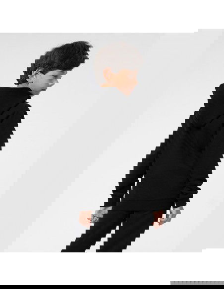 4F Παιδικό Φούτερ με Κουκούλα και Τσέπες Μαύρο 4FJSS23TSWSM220-20S