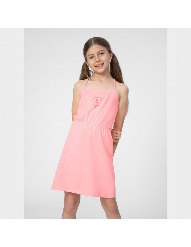 4F Παιδικό Φόρεμα Αμάνικο Ροζ 4FJSS23TDREF026-56S
