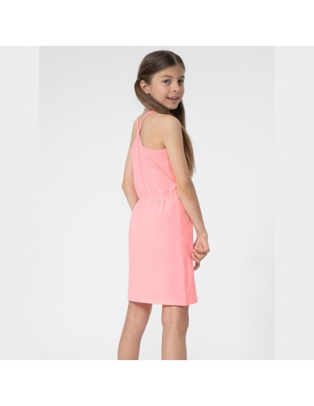 4F Παιδικό Φόρεμα Αμάνικο Ροζ 4FJSS23TDREF026-56S