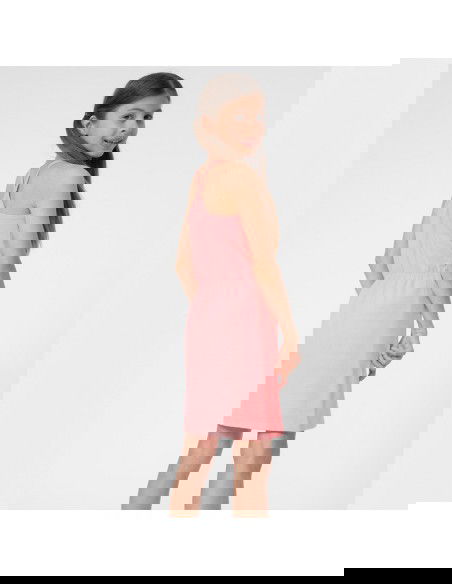 4F Παιδικό Φόρεμα Αμάνικο Ροζ 4FJSS23TDREF026-56S