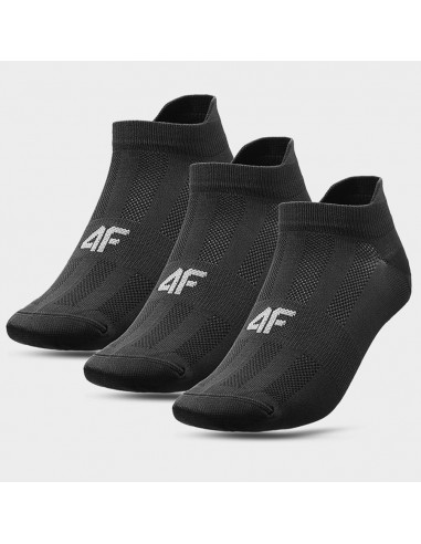 4F 4FAW23USOCM201-20S Αθλητικές Κάλτσες Μαύρες 3 Ζεύγη