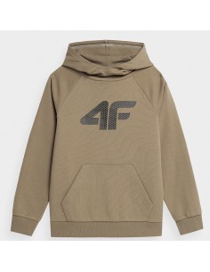4F Παιδικό Φούτερ με Κουκούλα και Τσέπες Μπεζ 4FJSS23TSWSM220-83S