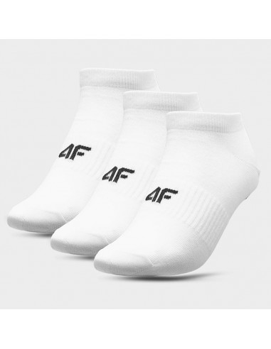 4F 4FAW23USOCM203-10S Αθλητικές Κάλτσες Λευκές 3 Ζεύγη