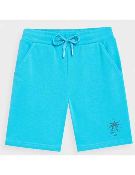 4F Αθλητικό Παιδικό Σορτς/Βερμούδα Τιρκουάζ 4FJSS23TSHOM047-35S