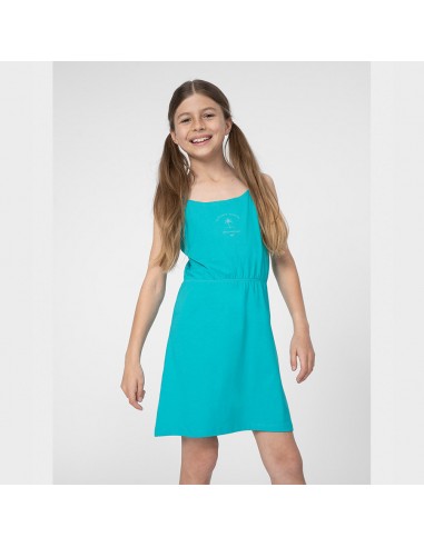 4F Παιδικό Φόρεμα Αμάνικο Τιρκουάζ 4FJSS23TDREF026-46S