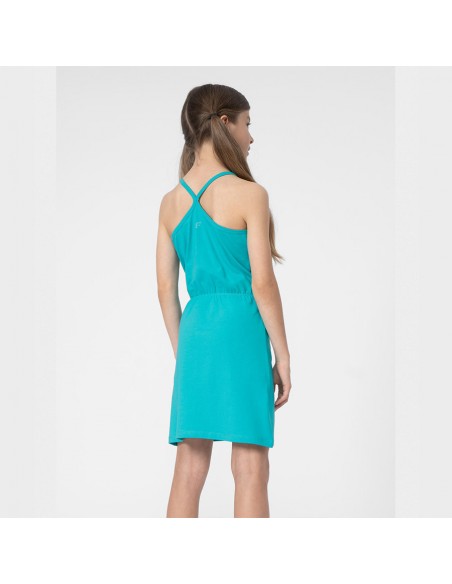 4F Παιδικό Φόρεμα Αμάνικο Τιρκουάζ 4FJSS23TDREF026-46S