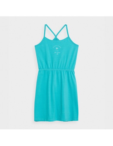 4F Παιδικό Φόρεμα Αμάνικο Τιρκουάζ 4FJSS23TDREF026-46S