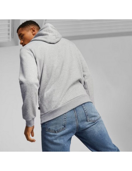 Puma Ess+ Ανδρικό Φούτερ με Κουκούλα Γκρι 674471-04