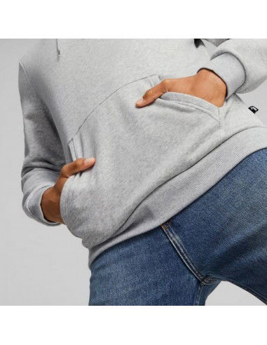 Puma Ess+ Ανδρικό Φούτερ με Κουκούλα Γκρι 674471-04