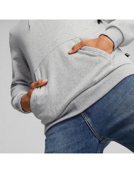 Puma Ess+ Ανδρικό Φούτερ με Κουκούλα Γκρι 674471-04