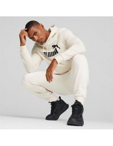 Puma Ανδρικό Φούτερ με Κουκούλα Εκρού 586687-87