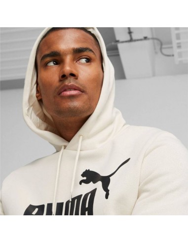 Puma Ανδρικό Φούτερ με Κουκούλα Εκρού 586687-87