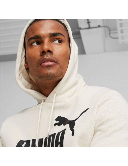 Puma Ανδρικό Φούτερ με Κουκούλα Εκρού 586687-87
