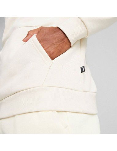 Puma Ανδρικό Φούτερ με Κουκούλα Εκρού 586687-87