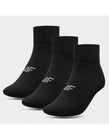 4F 4FAW23USOCM204-20S Αθλητικές Κάλτσες Μαύρες 3 Ζεύγη