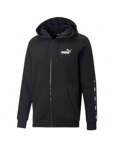 Puma Essentials Ανδρική Φούτερ Ζακέτα με Κουκούλα και Τσέπες Μαύρη 670270-01