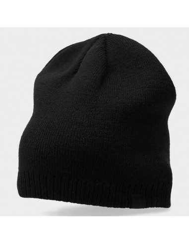 4F Beanie Unisex Σκούφος Πλεκτός σε Μαύρο χρώμα 4FAW23ACAPM304-20S