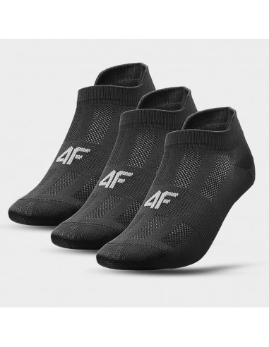 4F 4FAW23USOCF194-20S Αθλητικές Κάλτσες Μαύρες 3 Ζεύγη