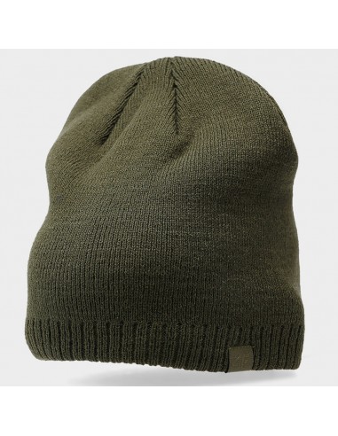 4F Beanie Unisex Σκούφος Πλεκτός σε Χακί χρώμα 4FAW23ACAPM304-43S