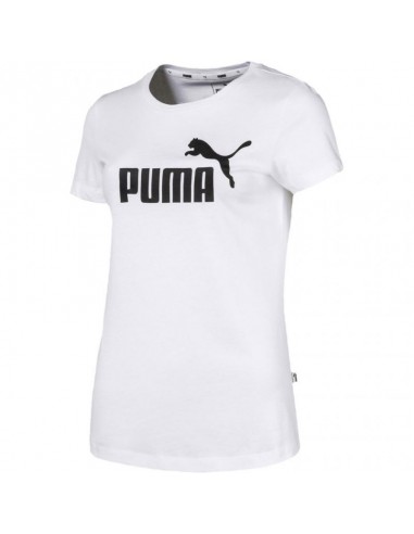 Puma Essentials Αθλητικό Γυναικείο T-shirt Λευκό με Στάμπα 851787-02