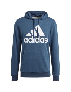 Adidas Essentials Ανδρικό Φούτερ με Κουκούλα και Τσέπες Navy Μπλε GM6965