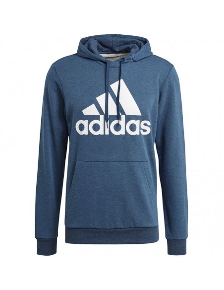 Adidas Essentials Ανδρικό Φούτερ με Κουκούλα και Τσέπες Navy Μπλε GM6965