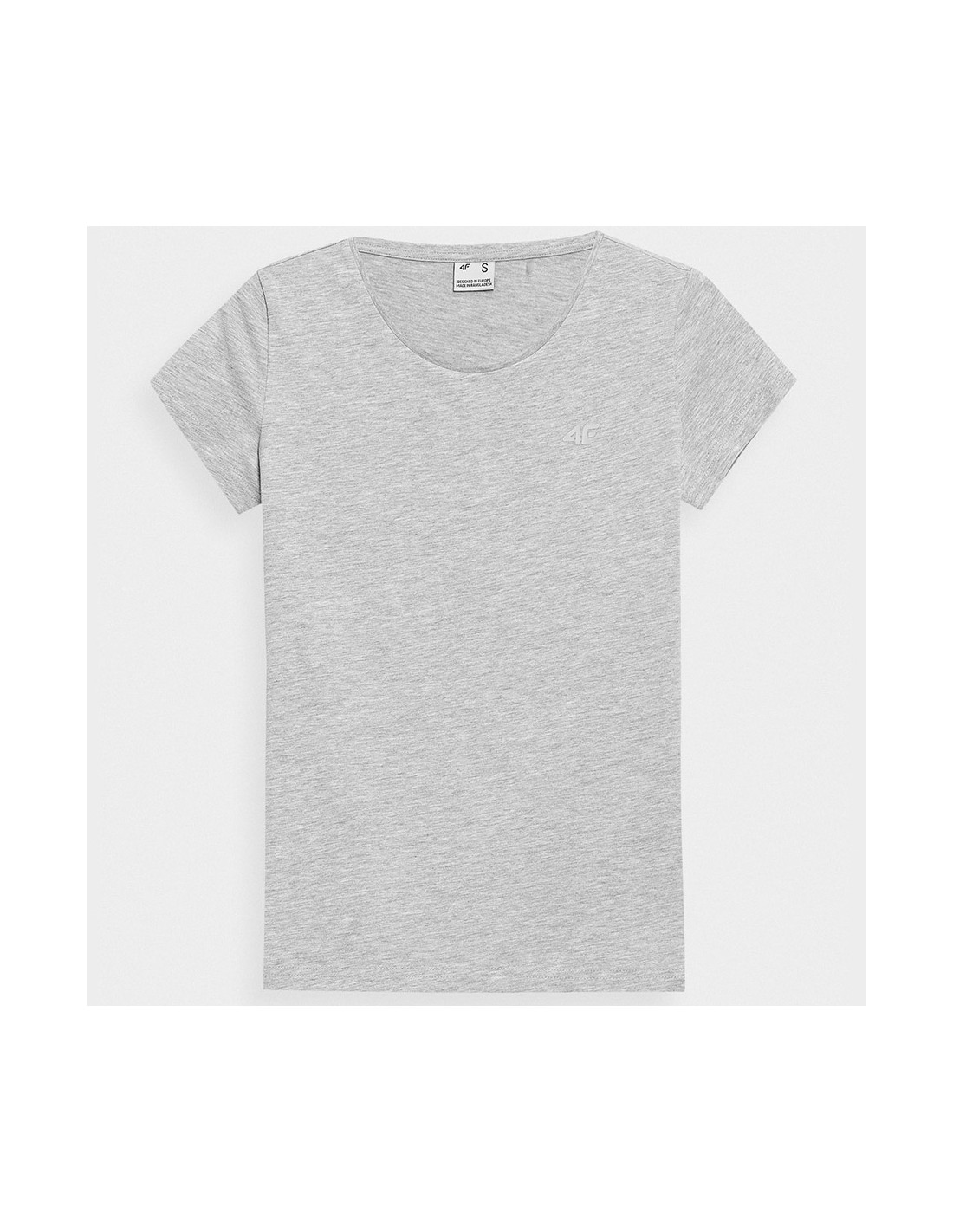 4F 4F Γυναικείο T-shirt Γκρι 4FSS23TTSHF580-27M