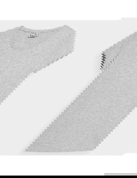 4F Γυναικείο Αθλητικό T-shirt Γκρι 4FSS23TTSHF583-27M