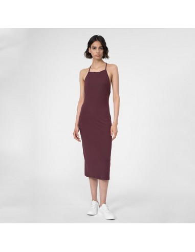 4F Καλοκαιρινό Mini Φόρεμα Καφέ 4FSS23TDREF050-81S