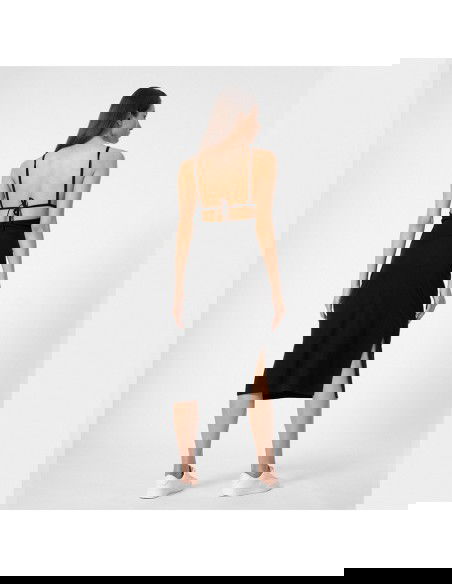 4F Καλοκαιρινό Mini Φόρεμα Μαύρο 4FSS23TDREF052-20S