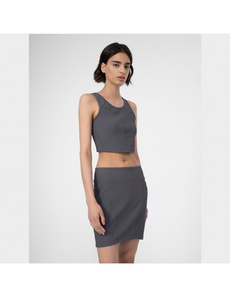 4F Mini Φούστα σε Γκρι χρώμα 4FSS23TSKIF007-22S