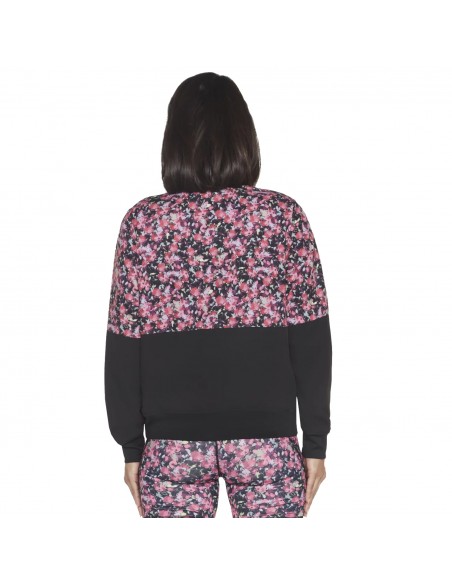 Skechers Fantasy Fields Κοντό Γυναικείο Bomber Jacket Διπλής Όψης Ροζ WJA314-BKRB