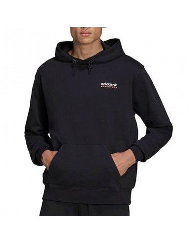 Adidas Adventure Ανδρικό Φούτερ με Κουκούλα και Τσέπες Μαύρο HF4765