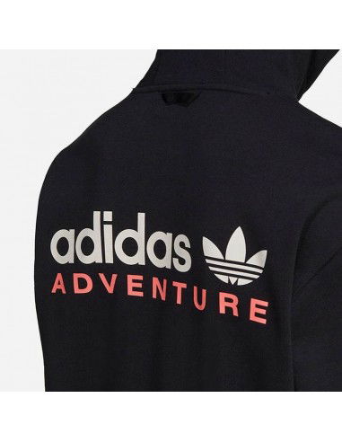 Adidas Adventure Ανδρικό Φούτερ με Κουκούλα και Τσέπες Μαύρο HF4765