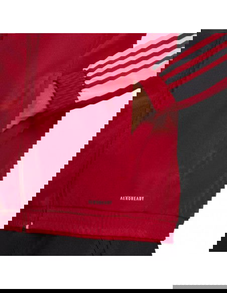 Adidas Squadra 21 Pre Training Ανδρική Φούτερ Ζακέτα με Τσέπες Κόκκινη GP6446