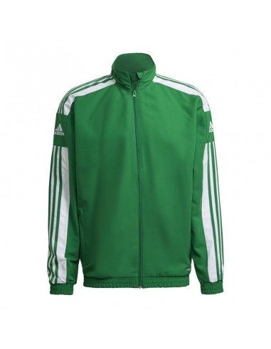 Adidas Squadra 21 Presentation Ανδρική Φούτερ Ζακέτα με Τσέπες Πράσινη GP6447